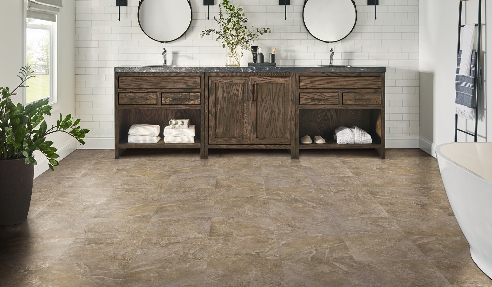 luxury vinyl tile flooring winter garden