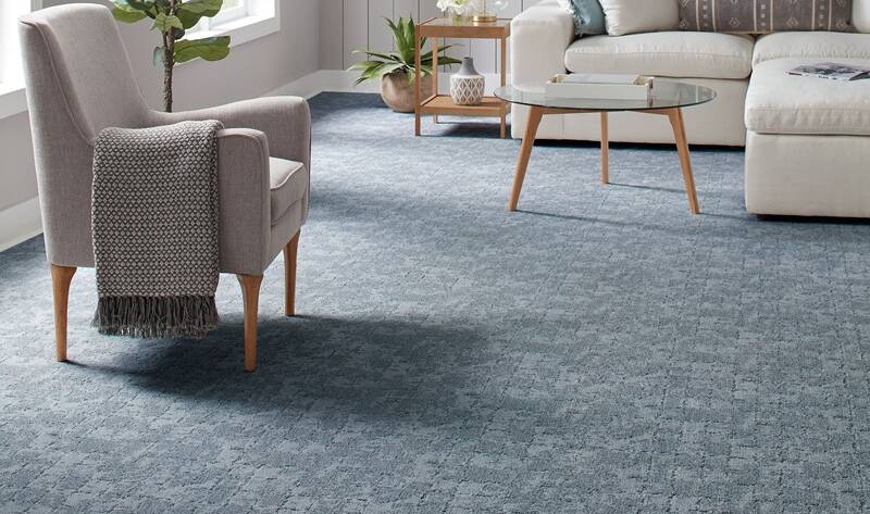 Mohawk patterned carpet winter garden